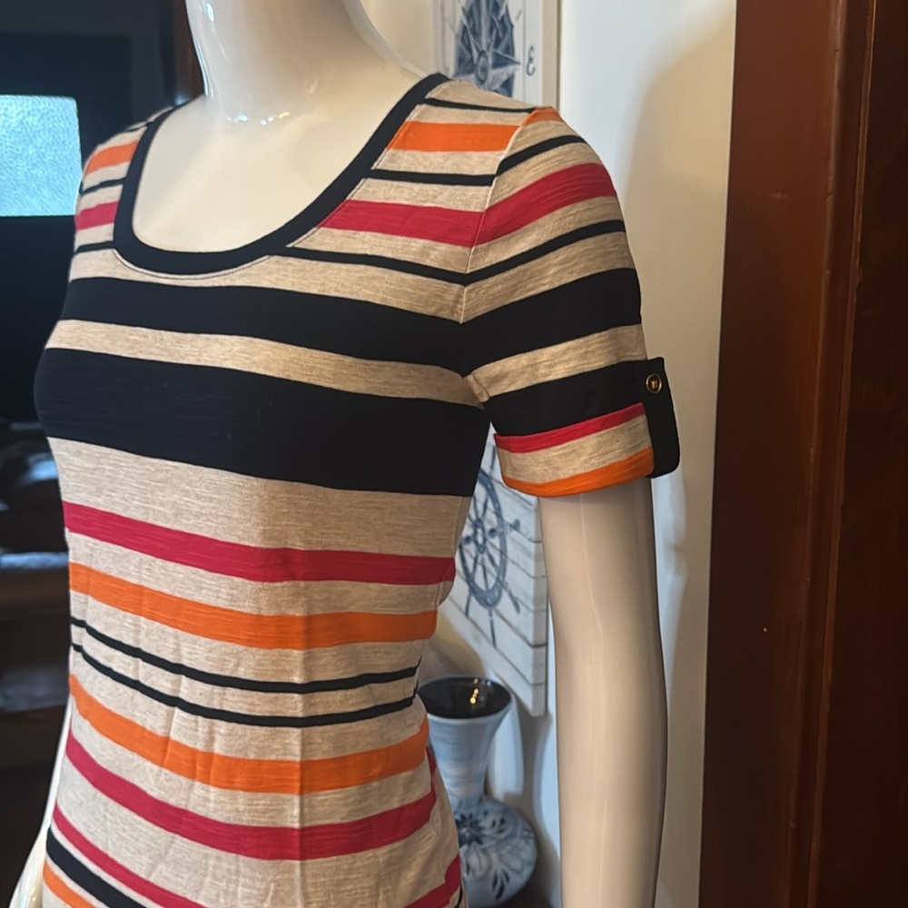 NWT jones Ny size small  navy Striped Multicolor Women's Top